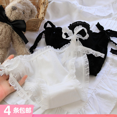 绑带系带性感内裤女三角裤