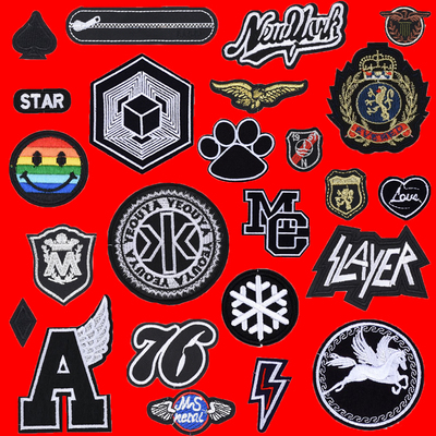 黑色自粘衣服羽绒布贴