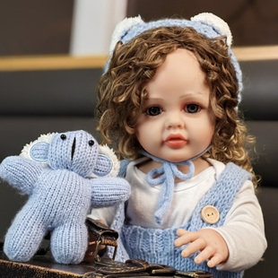 KEIUMI逼真的仿真婴儿娃娃女孩55厘米脏脏发重生娃娃玩偶玩具礼物