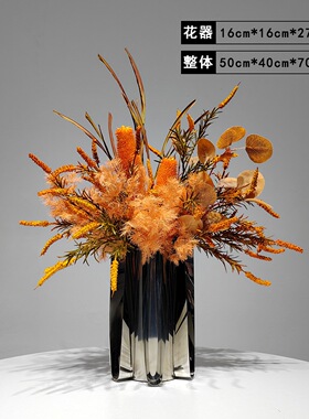 现代轻奢永生仿真花装饰摆件