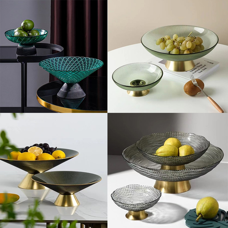 轻奢创意个性现代家用客厅茶几吧台酒店糖果零食盘水果盘网红盘