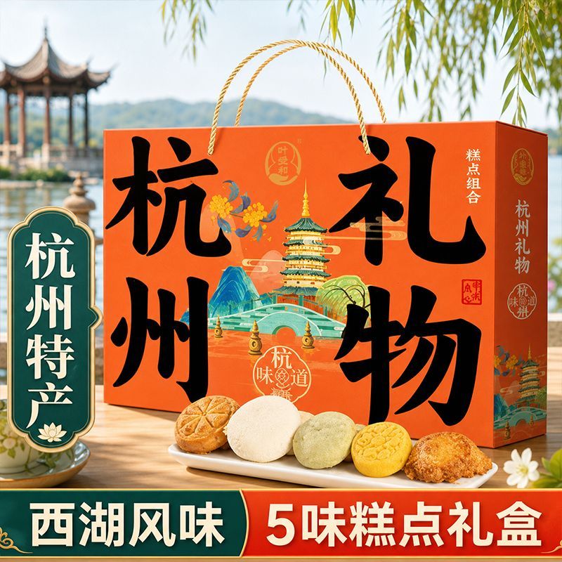 杭州特产杭州礼物杭州味道传统糕点礼盒伴手礼西湖景区小吃