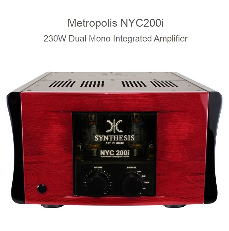 意大利Synthesis声士 NYC200i 230瓦电子管合并功放HiFi音响胆机
