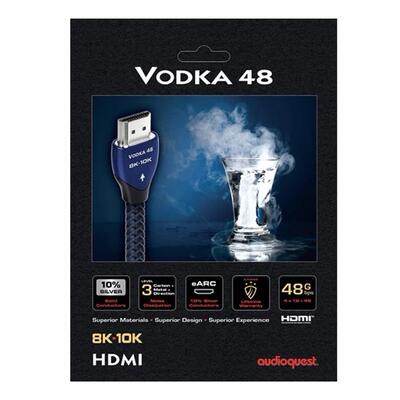 美国Audioquest线圣Vodka 48伏特加48HDMI线8K-10K高清音频视频线