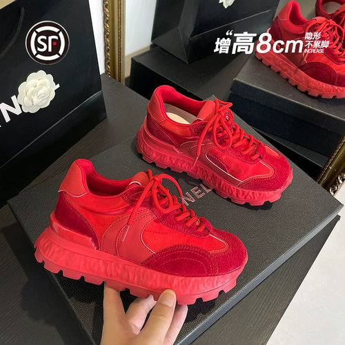 8CM内增高德训鞋女休闲运动鞋