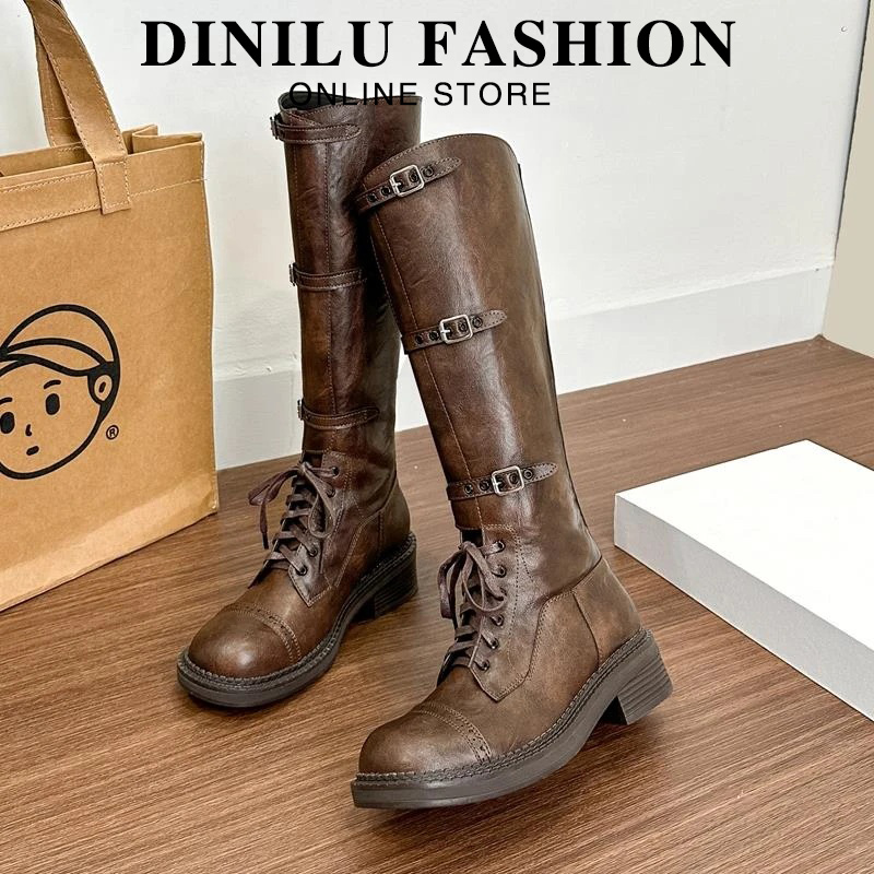 大码长靴女41到43长筒靴2025冬季新款加绒显脚小女靴宽脚女骑士靴