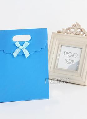 浅蓝色PP礼品袋/蝴蝶结翻盖袋/送礼袋/饰品袋/广告袋/防水袋