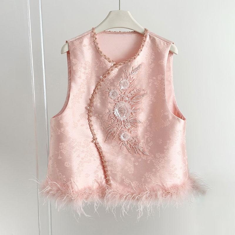 秋冬季新款无袖加厚刺绣马夹复古夹棉坎肩背心新中式国风马甲女,女装/女士精品,马夹,淘宝优惠券,粉丝福利购,淘宝优惠卷