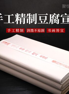 豆腐宣半生半熟书法国画创作宣纸