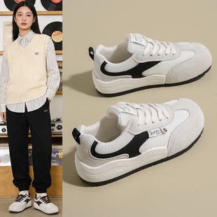 女士轻便钢头劳保鞋夏季透气软底久站不累上班时尚好看防砸钢包头