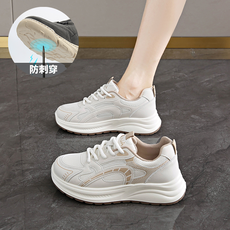 加绒钢头劳保鞋女款超轻软底