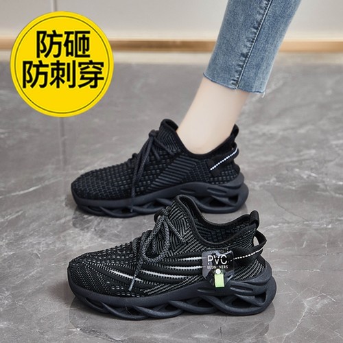 女士上班新款轻便劳保鞋钢头款