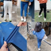 Mai Maiqiu quần bé gái giản dị chân 2019 mùa thu mới cho bé xuân hè thu quần jeans trẻ em nước ngoài - Quần jean