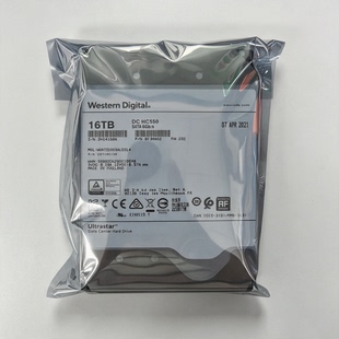 WD/西数 HC550 16T 氦气企业硬盘CMR垂直NAS监控服务器存储机械盘