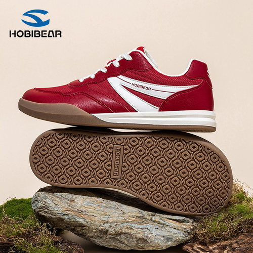 HOBIBEAR鞋子男鞋2026新款秋透气网面休闲鞋外贸大码4e宽楦大头鞋