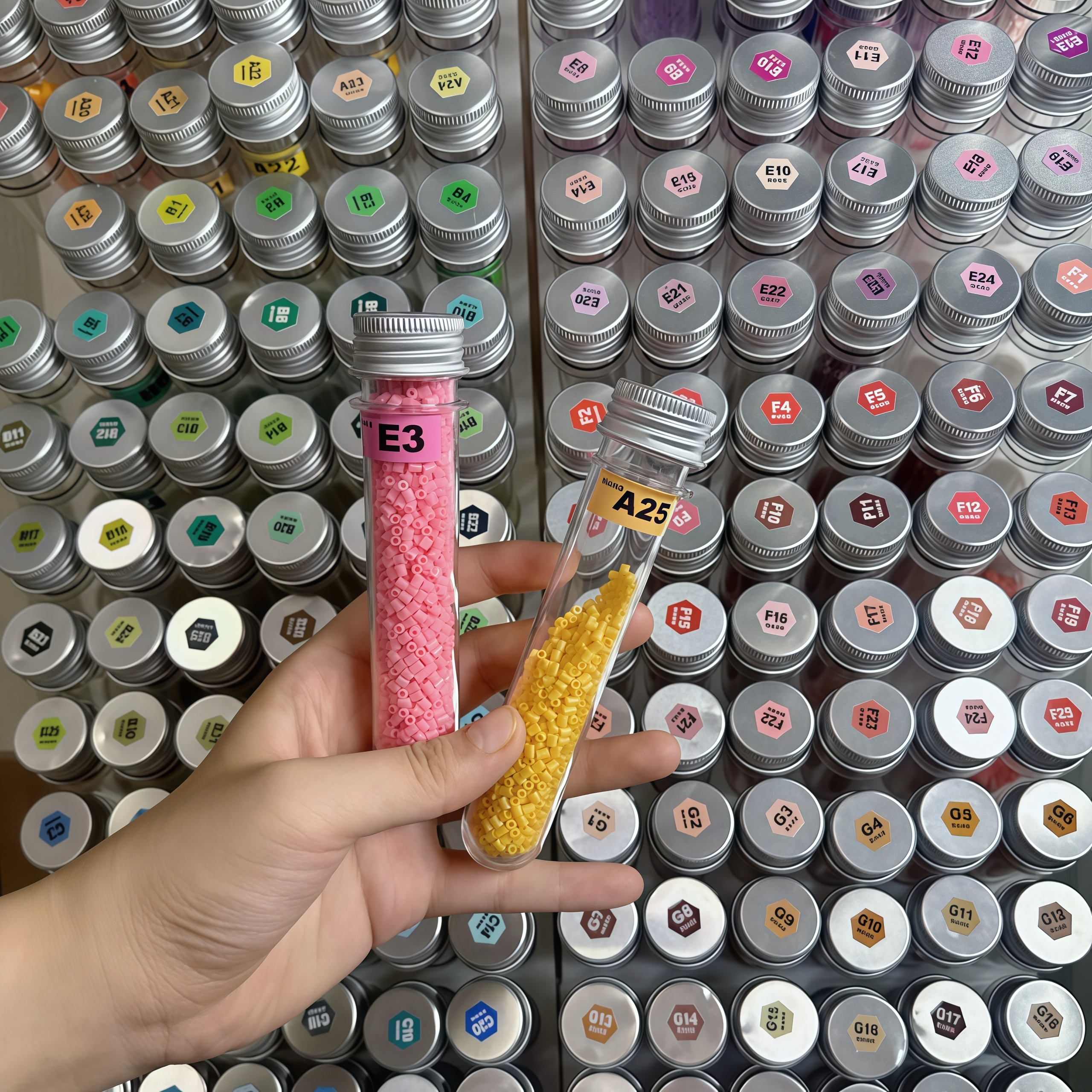 拼豆收纳界的爱因斯坦来了~瓶