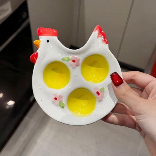 因为它吃了一周的鸡蛋！陶瓷托盘