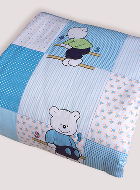 60支全棉斜纹卡通面料单人被套学生上下铺床单枕套可定做床上用品