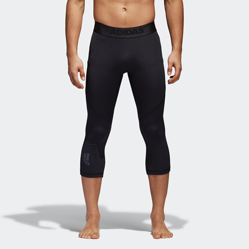 Adidas/阿迪达斯正品男健身训练紧身裤休闲运动七分裤CF7331
