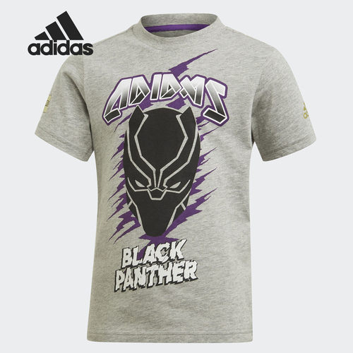 Adidas/阿迪达斯正品夏季新款男小童圆领休闲运动T恤ED6459