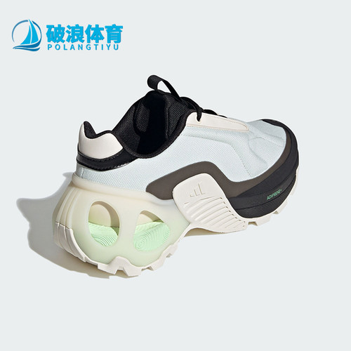 阿迪达斯男女耐磨厚底低帮跑步鞋