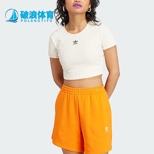 阿迪达斯女士时尚修身短袖T恤