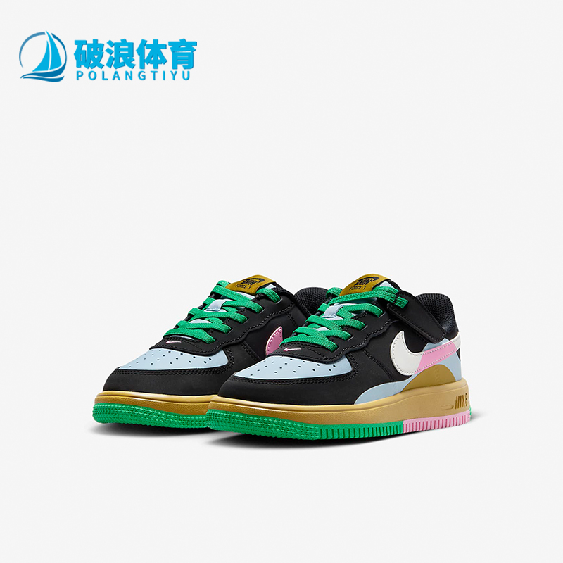 Nike/耐克正品FORCE 1 EASYON儿童魔术贴休闲鞋FN0410-001