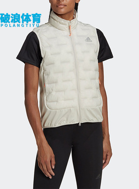 Adidas/阿迪达斯正品春季新款女子跑步运动修身棉马甲HM3891