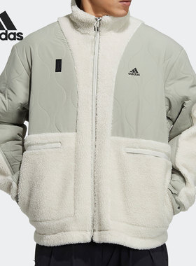 Adidas/阿迪达斯正品休闲男子时尚透气舒适运动夹克外套 H40244