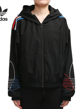 Adidas/阿迪达斯正品 Adicolor Tricolor 女子休闲运动外套GT8471