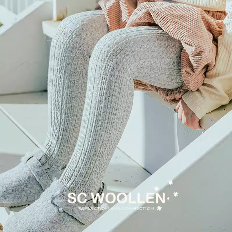 澳洲SC Woollen25新款 布瑞德加绒连裤袜儿童 打底袜纯色百搭600D
