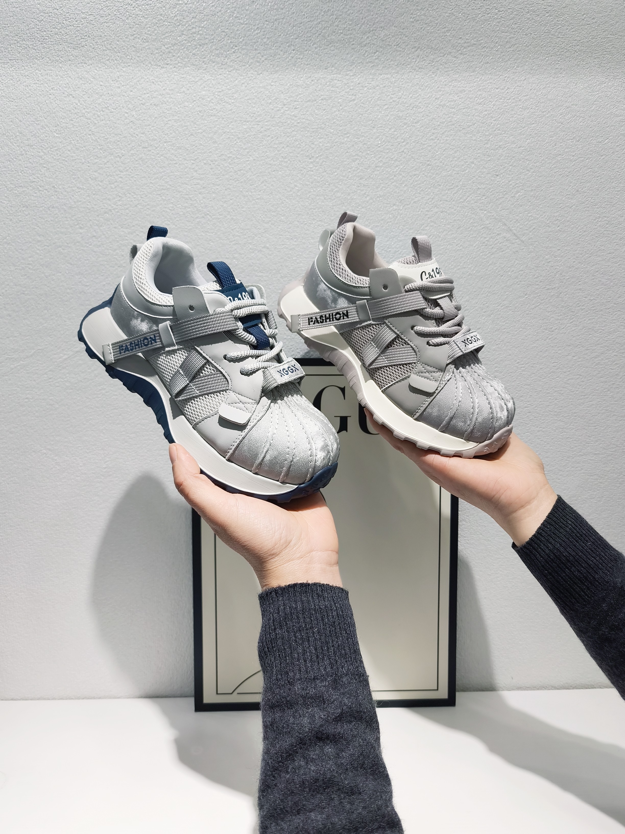 诗米高2026春款厚底单鞋女真皮老爹鞋女系带超轻休闲运动女鞋6719,流行男鞋,老爹鞋,淘宝优惠券,粉丝福利购,淘宝优惠卷