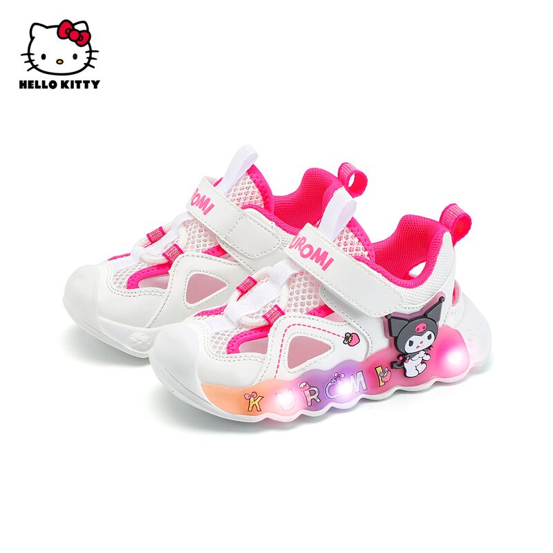 凯蒂猫童鞋女童鞋子2025夏季新款透气儿童单网运动凉鞋女孩框子鞋