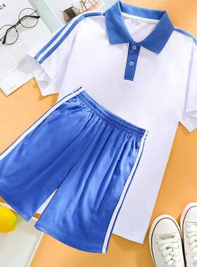 夏季定制小学初高中校服短裤套装