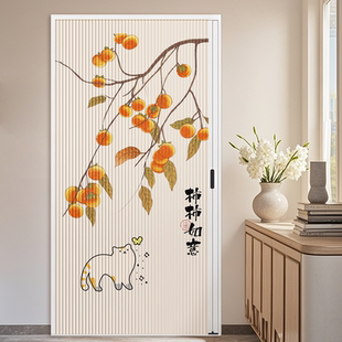 蜂巢折叠门厨房隔断门折叠推拉门简易门免打孔卫生间厕所通燃气门