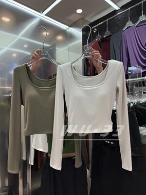 WU.33韩秋冬加绒加厚基础款T恤女