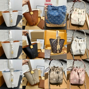 高级感白色水桶包清新绿色内里单肩包斜挎包手提包压纹设计女包包