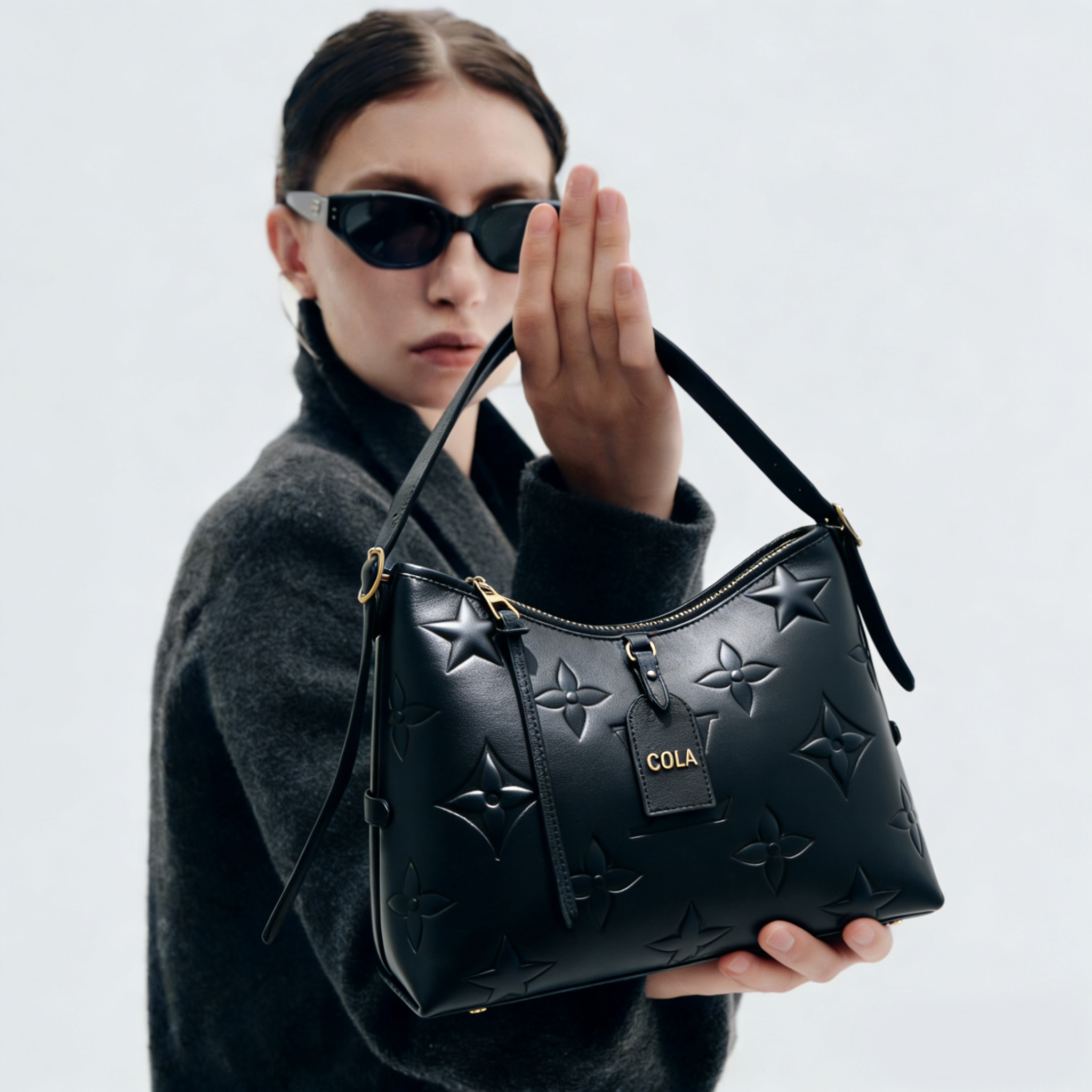 2026新款手袋经典压花手提包百搭单肩包女包手提式时尚流行通用款