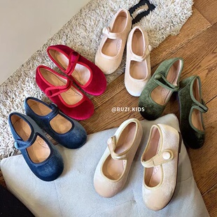 coockidss女童2023春季新款百搭小布鞋儿童宝宝洋气时髦软底鞋