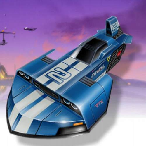 手工制作立体卡通未来汽车纸模型