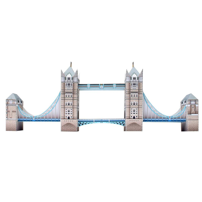 立体手工制作英国泰晤士桥纸模型