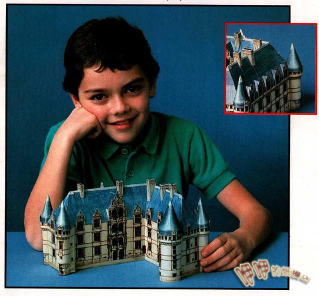 手工制作阿泽-勒-里杜城堡纸模型