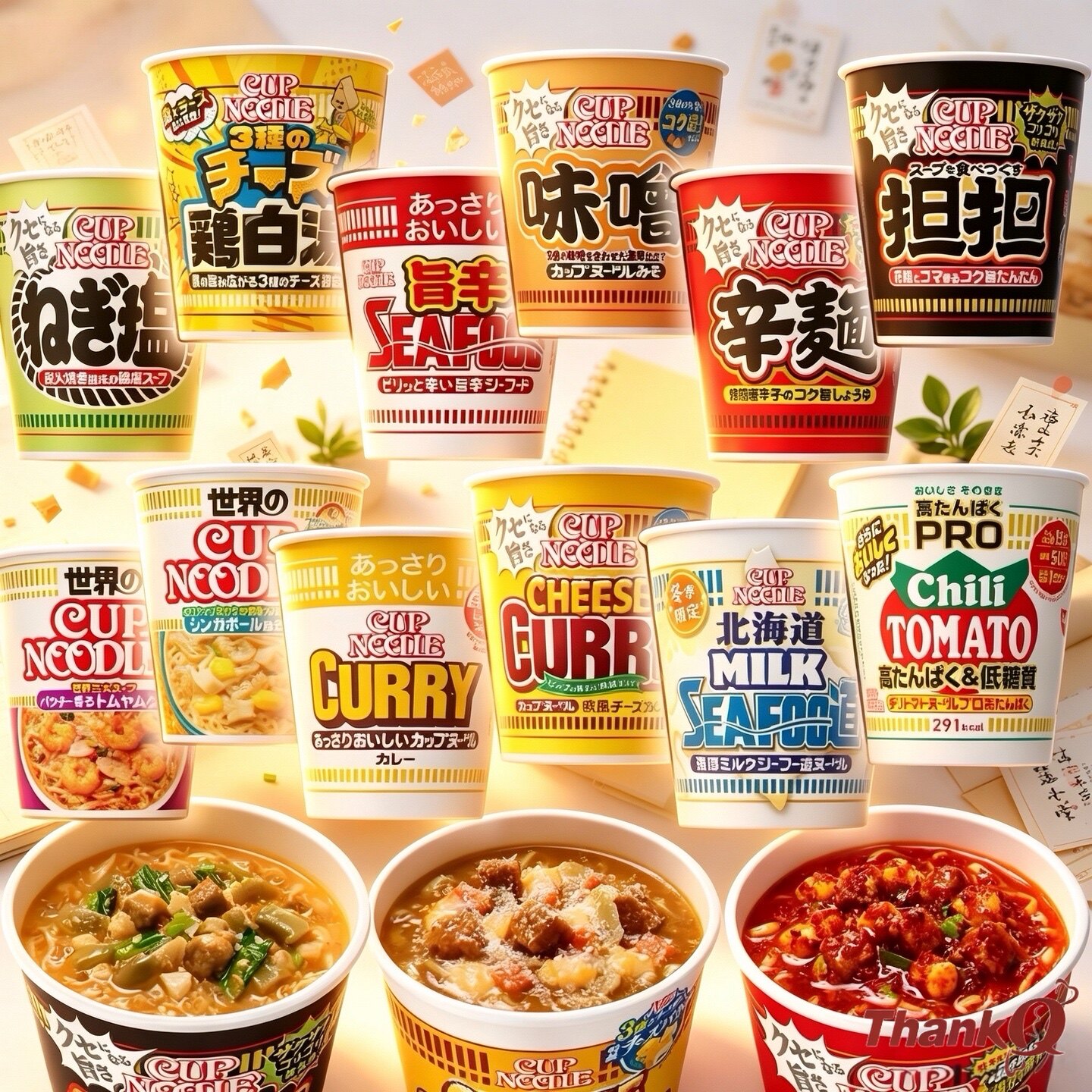 日清合味道日版小杯面迷你海鲜虾仁味咖喱风味方便面夜宵日本泡面