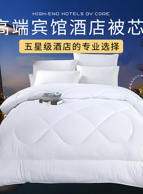 五星级酒店专用被子宾馆白被芯丝绵被春秋四季2米x2.3冬被1.5夏被