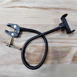 直播金属软管360旋转固定床头金属懒人手机支架病床钳夹专用支架