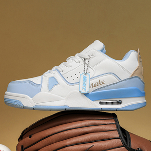 美克MEIKE 气垫板鞋男2026新款运动休闲鞋aj男鞋子厚底增高板鞋女