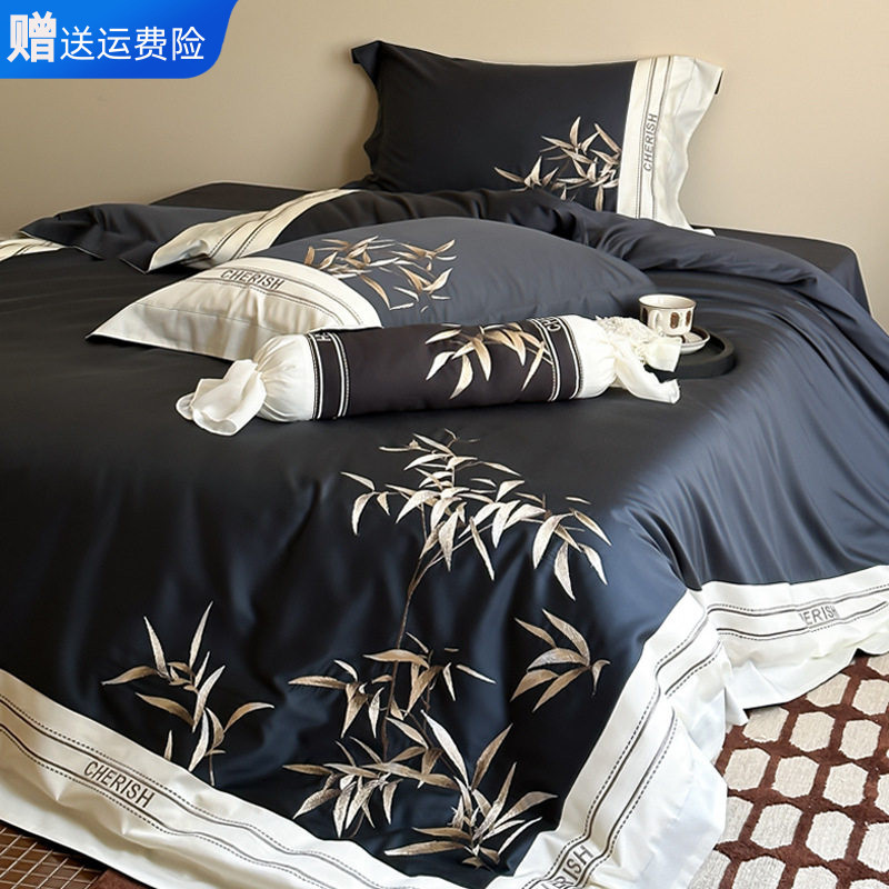 南通家纺A类纯棉刺绣四件套