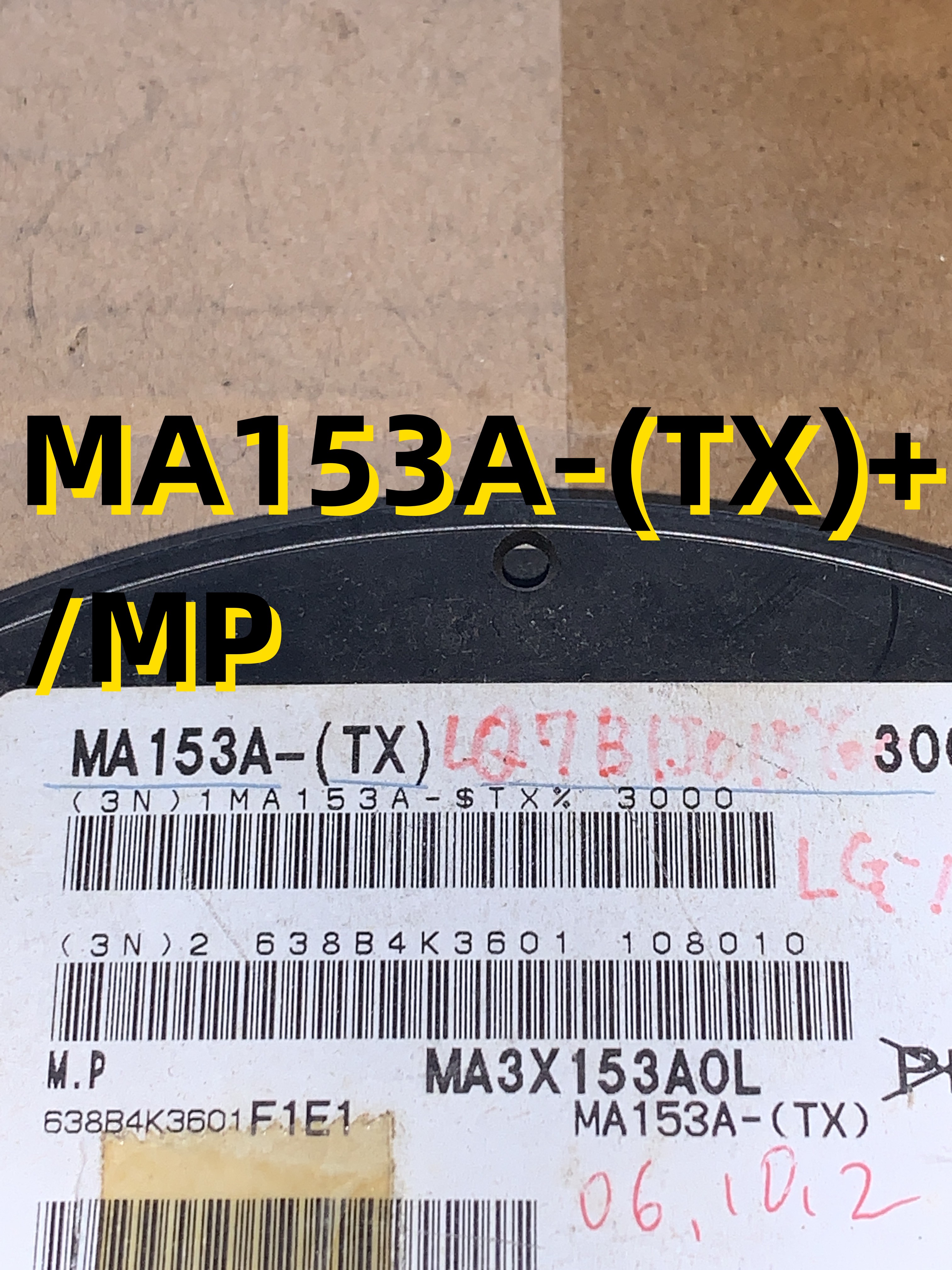 MA153A-(TX)+/MP 06+(Pb) SOT23 原装现货