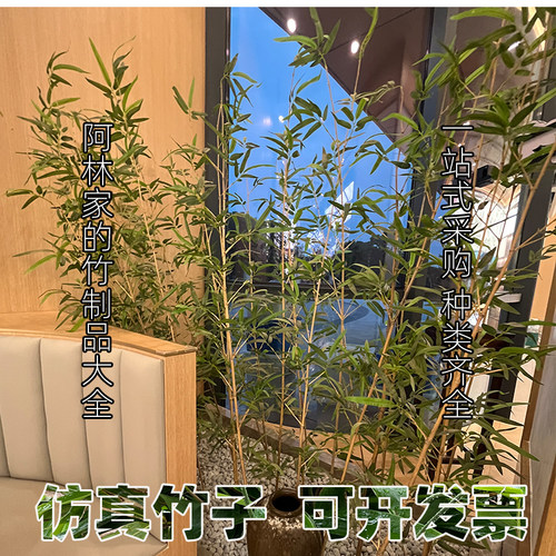 布景仿真竹子布置绿植