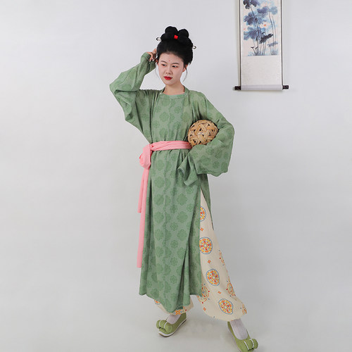 【售完无补】杂九记【夏鸢】唐制男女复原款春夏季圆领袍灯笼裤